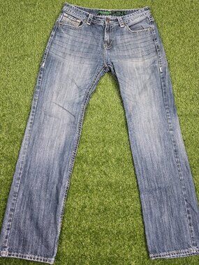 Rock & Roll Jeans 34x36 Pistol Straight Regular Fit Western Cowboy Rodeo Whisker
